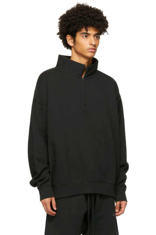 mock collar sweatshirt
